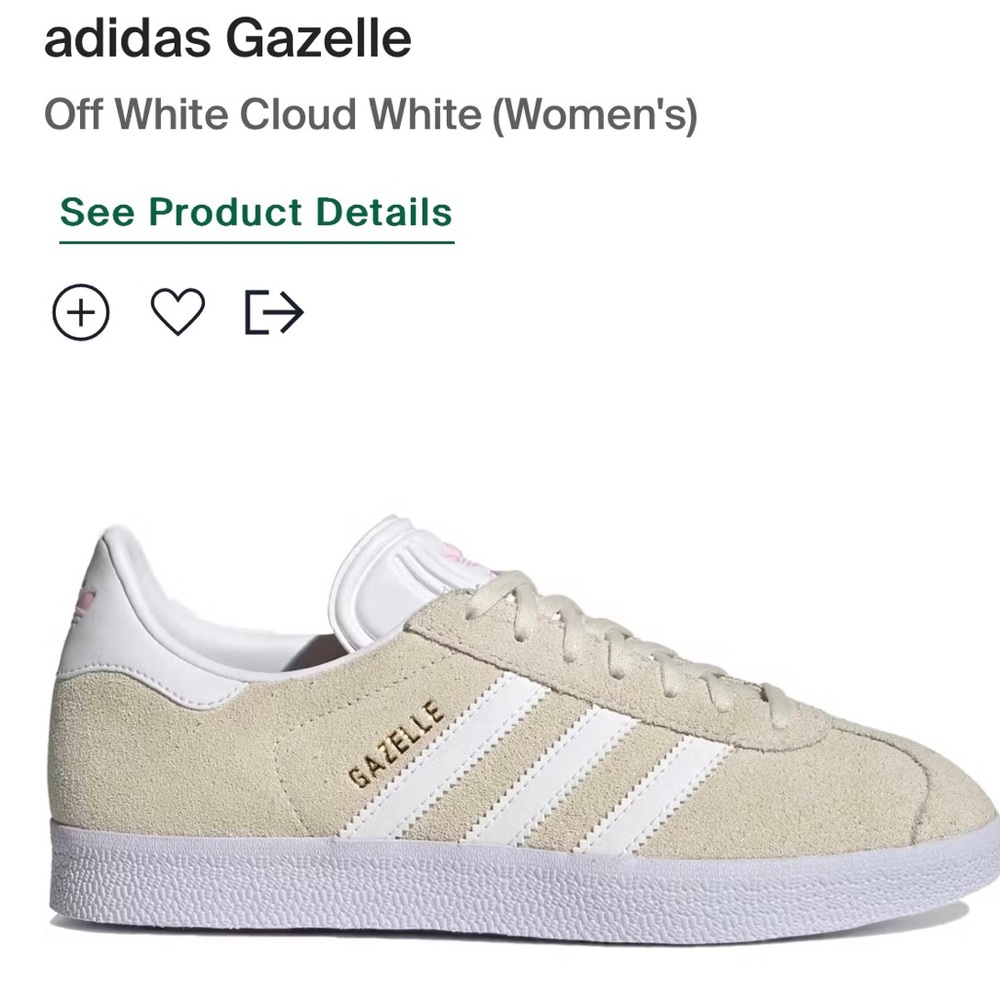 Adidas Gazelle off-white